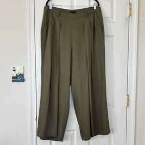 Eileen Fisher Heavy Tencel Twill Wide Leg Trousers